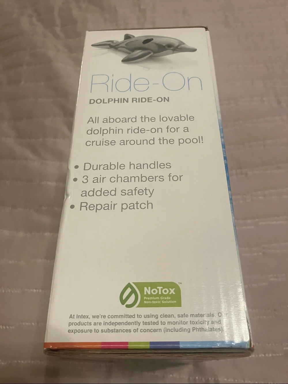 Silver Dolphin Ride-On Float for Kids